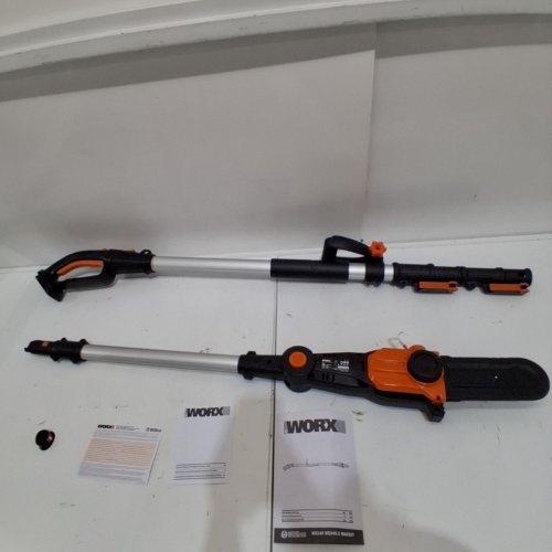 WORX 20V POWER SHARE EXTENDABLE POLE SAW WITH AUTO TENSION - 13FT MAX LENGTH - 8" BLADE - BLACK/ORANGE *TOOL ONLY* (MODEL: WG349.9) image 2