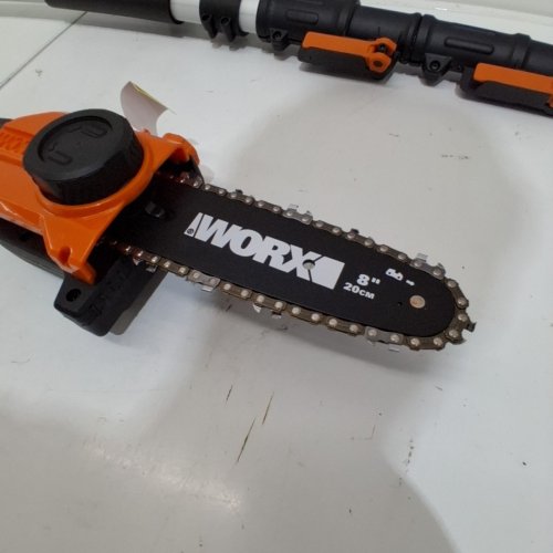WORX 20V POWER SHARE EXTENDABLE POLE SAW WITH AUTO TENSION - 13FT MAX LENGTH - 8" BLADE - BLACK/ORANGE *TOOL ONLY* (MODEL: WG349.9) image 3