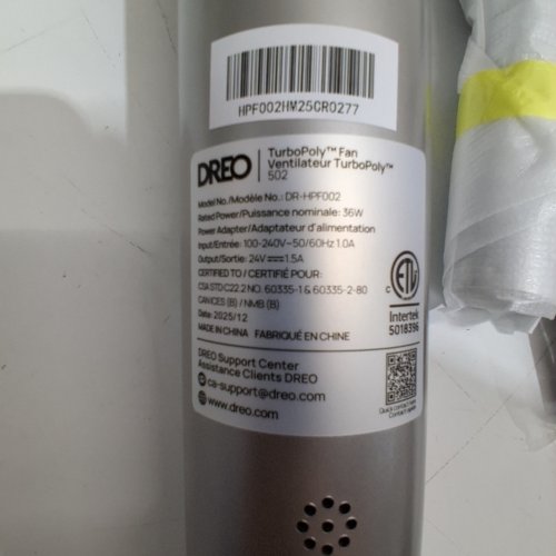 DREO 120° OMNI-DIRECTIONAL OSCILLATING CIRCULATOR FAN WITH REMOTE - 8 SPEEDS, 3 MODES, 8H TIMER - GREY (MODEL: DR-HPF002) image 2