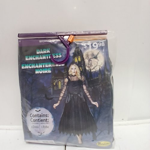 WOMEN'S HALLOWEEN DARK ENCHANTRESS COSTUME - MEDIUM (8-10) - BLACK / PURPLE (ITEM: 12936M) image 2