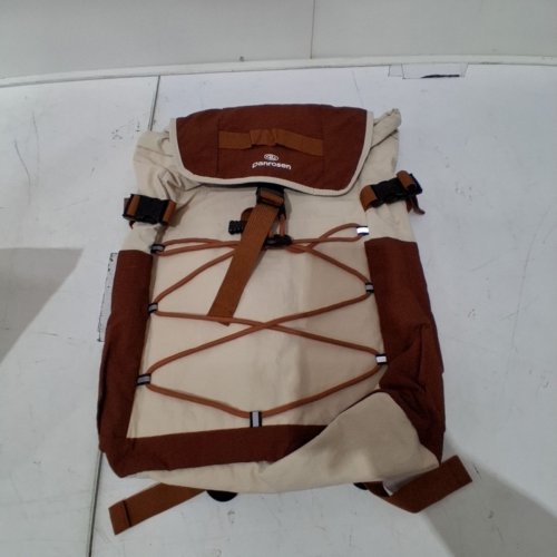 DANROSEN FLIP-TOP LIGHTWEIGHT HIKING BACKPACK - BROWN/BEIGE image 3