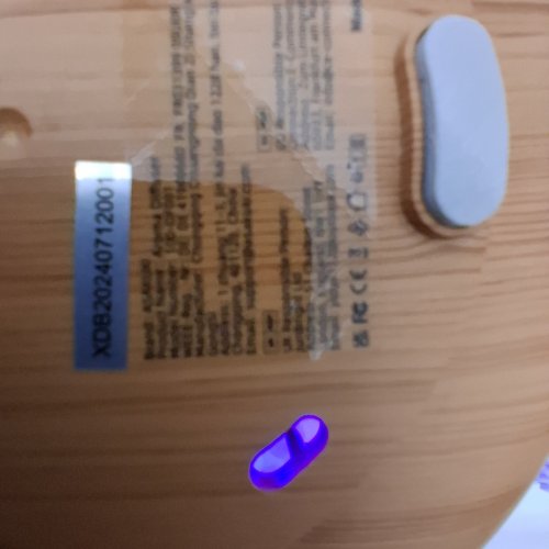 ASAKUKI ESSENTIAL OIL DIFFUSER, 5 IN 1 PREMIUM ULTRASONIC WITH REMOTE CONTROL, 3 TIMER AND AUTO-OFF SAFETY SWITCH, 7 LED LIGHT COLORS - 500 ML - WOOD AND WHITE - (MODEL: 100-DF001) image 3