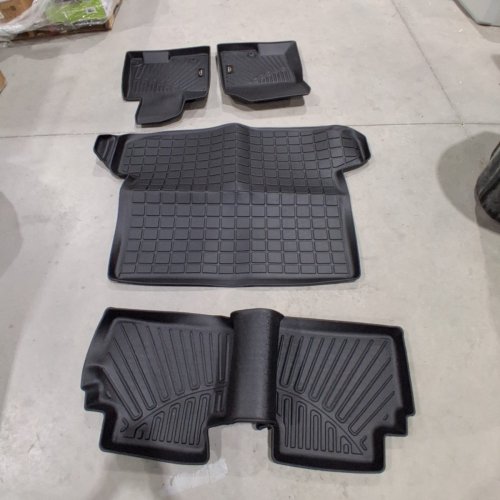 4PC YONMEOO CARGO FLOOR MATS FOR 2023-2026 KIA SPORTAGE HYBRID - BLACK image 2