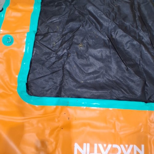 NACATIN INFLATABLE ISLAND PLATFORM DOCK WITTH SUNSHADE AND ACCESSORIES - ORAGNE/TEAL (MODEL: FD001) image 3