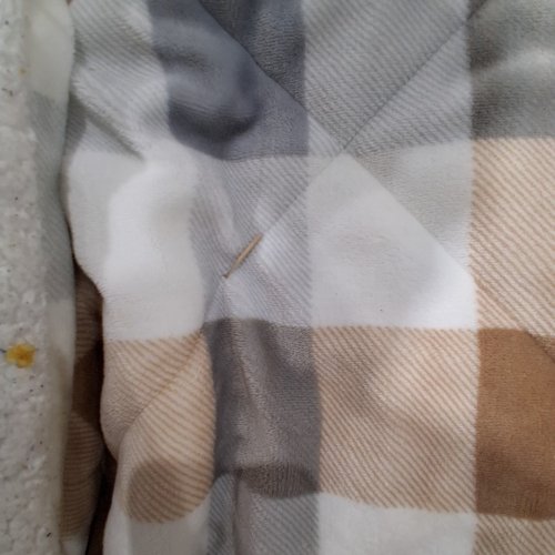 ROOTS HOME REVERSIBLE SHERPA COMFORTER - QUEEN - GREY/BROWN PLAID image 7
