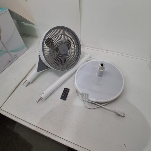 WOOZOO 360° PEDESTAL 12-SPEED AIR CIRCULATOR - ADJUSTABLE HEIGHT 21" TO 40" - WHITE (MODEL: STF-360DC/1747373) image 3