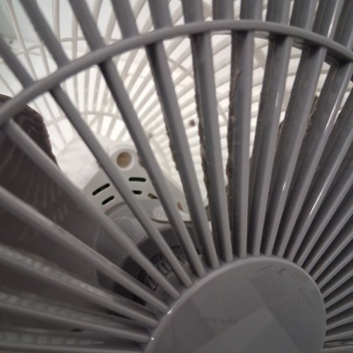 WOOZOO 360° PEDESTAL 12-SPEED AIR CIRCULATOR - ADJUSTABLE HEIGHT 21" TO 40" - WHITE (MODEL: STF-360DC/1747373) image 4