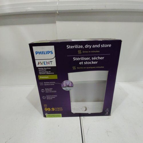 PHILIPS AVENT PREMIUM BOTTLE STERILIZER & DRYER - WHITE - (MODEL: SCF293/00) image 4