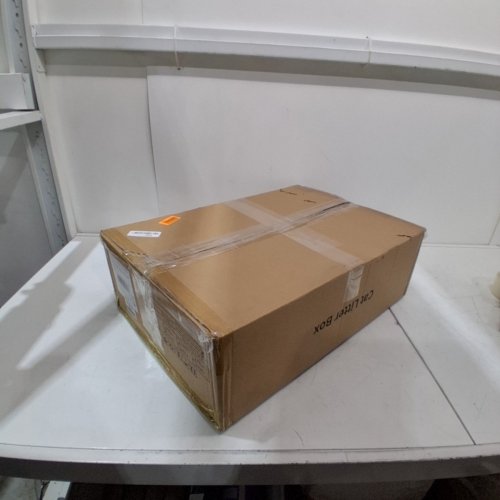 STAINLESS STEEL CAT LITTER BOX - 17" X 13" - GREY image 3