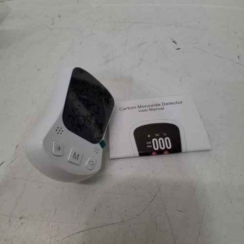CARBON MONOXIDE DETECTOR PLUG-IN WALL WITH LCD DISPLAY - BLACK/WHITE (MODEL: MY-S17) image 3