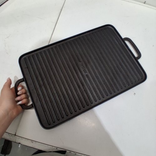 BOBBY FLAY X GREENPAN REVERSIBLE CAST IRON GRILL GRIDDLE - 16.75" X 11.4" - (MODEL: 1995033) image 3