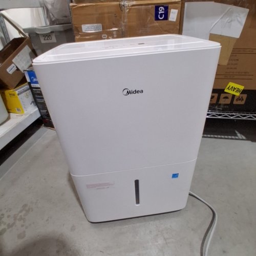 MIDEA DEHUMIDIFIER FOR BASEMENT WITH REUSABLE AIR FILTER - 3000SQ.FT - WHITE (MODEL: MAD35C1AWS-A) image 3