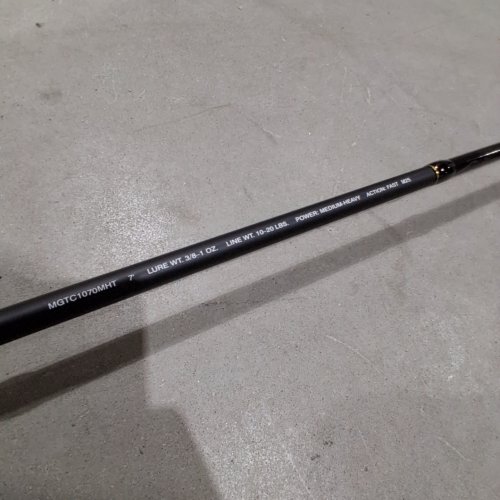 BPS MEGACAST FISHING ROD - 7FT MEDIUM-HEAVY - BLACK (MODEL: MGTC1070MHT) image 2
