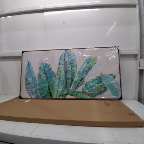 CANVAS WALL ART - 24" X 48" - BANANA LEAVES image 3