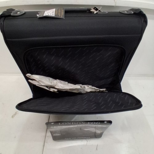 LONDON FOG BUCKINGHAM WHEELED GARMENT BAG WITH TELESCOPING HANDLE - 44" - BLACK - (MODEL: 1453) image 6