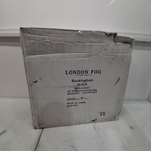 LONDON FOG BUCKINGHAM WHEELED GARMENT BAG WITH TELESCOPING HANDLE - 44" - BLACK - (MODEL: 1453) image 7