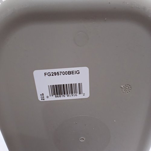3 RUBBERMAID COMMERCIAL WASTEBASKET TRASH BIN - 41QT - BEIGE - (MODEL: 2957) image 2