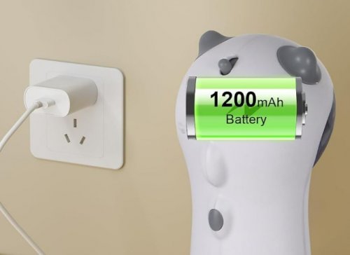 TBTEEK USB RECHARGEABLE AUTOMATIC CAT TOY - WHITE image 2