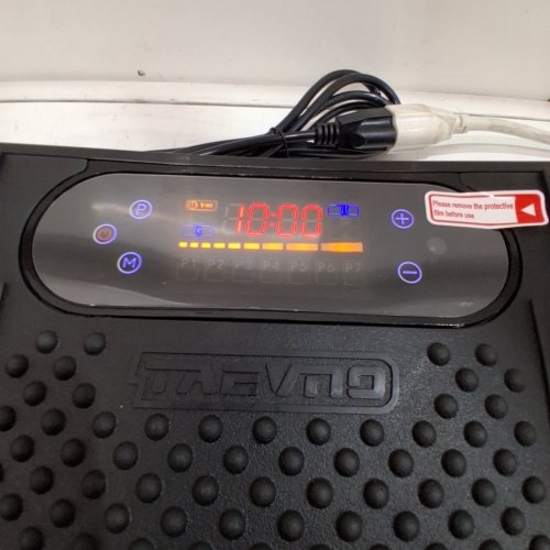 TAEVNO DUAL MOTOR BLUETOOTH VIBRATION PLATE EXERCISE MACHINE WITH REMOTE - 450 LBS CAP - BLACK image 2