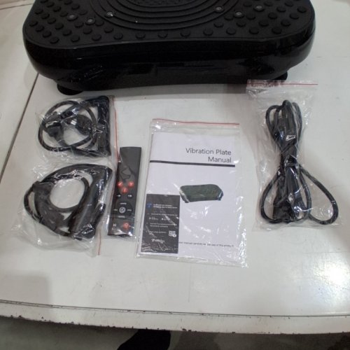 TAEVNO DUAL MOTOR BLUETOOTH VIBRATION PLATE EXERCISE MACHINE WITH REMOTE - 450 LBS CAP - BLACK image 4