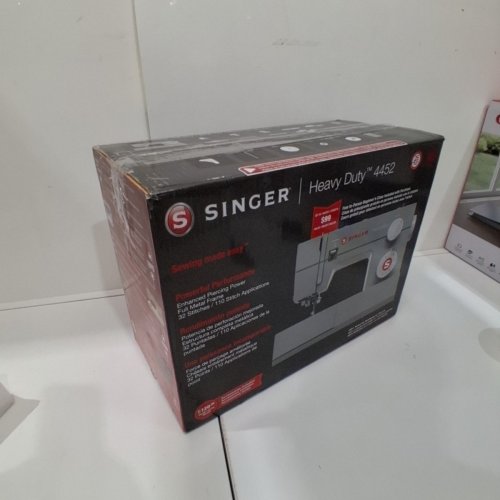 SINGER 4452 HIGH SPEED HEAVY DUTY SEWING MACHINE WITH ACCESSORIES - GREY (MODEL: 4452) image 7