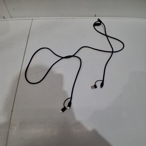 MULTI-CONNECTOR USB CHARGING CABLE - 6FT - BLACK image 3