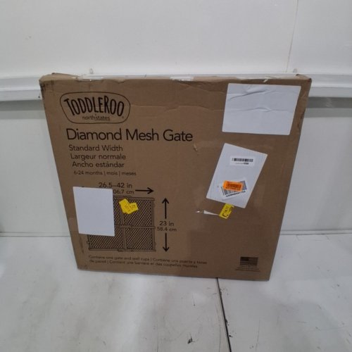 NORTH STATES TODDLEROO DIAMOND MESH WOODEN BABY GATE - 23" X 26.5-42" (MODEL: 4600) image 3