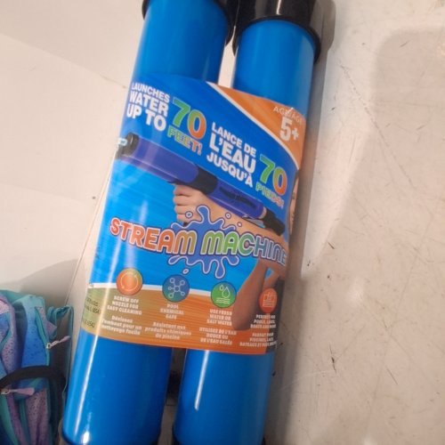 STREAM MACHINE: WATER SPORTS DOUBLE BARREL WATER LAUNCHER - 24" - BLUE (MODEL: 1993676) image 3