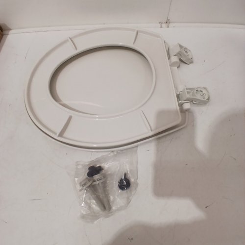 BEMIS ECONOMY PLASTIC ROUND TOILET SEAT - 17" - WHITE (MODEL: 730SLEC 000) image 3