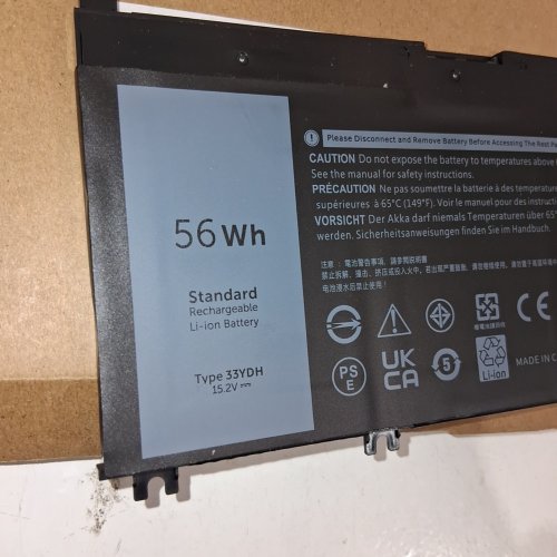 LAPTOP BATTERY REPLACEMENT FOR SPECIFIC DELL LATITUDE SERIES - 56WH 15.2 V (MODEL: 33YDH) image 2