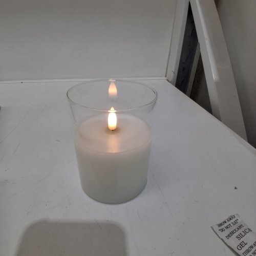 3PC EYWAMAGE FLAMELESS LED CANDLES - WHITE image 2
