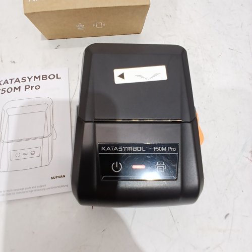 KATASYMBOL PRO BLUETOOTH LABEL MAKER MACHINE WITH WIDE WATERPROOF LABELS - BLACK - (MODEL: T50M) image 2