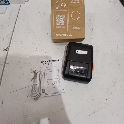 KATASYMBOL PRO BLUETOOTH LABEL MAKER MACHINE WITH WIDE WATERPROOF LABELS - BLACK - (MODEL: T50M) image 4