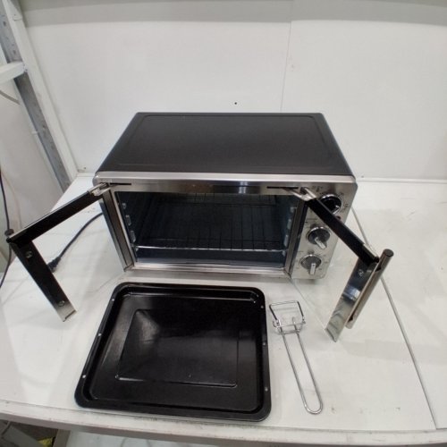 ELITE GOURMET DOUBLE FRENCH DOOR COUNTER TOP TOASTER OVEN - 25L CAPACITY - FITS 12" PIZZAS - STAINLESS STEEL (MODEL: ETO2530M) image 3
