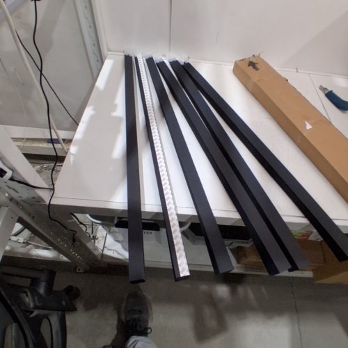 6PK SELF ADHESIVE CORDLESS BLACKOUT PLEATED PAPER WINDOW BLINDS - 36" X 72" - BLACK image 2