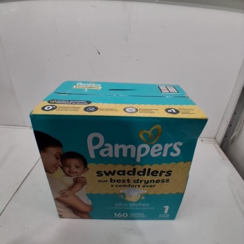160PK PAMPERS SWADDLERS DIAPERS - SIZE 1 image 2