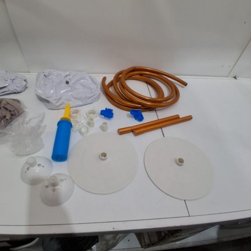 56PC JARASARA FREE BENDING BALLOON ARCH STAND KIT - 8.2FT & 5FT - WHITE/GOLD image 6