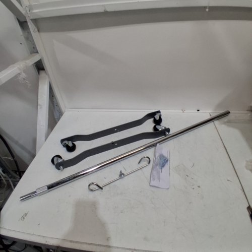 MEDLINE I.V. POLE FOR HOME USE WITH 2 HOOKS AND 4 CASTERS - 47"-85" - CHROME (MODEL: MDS80441) image 2
