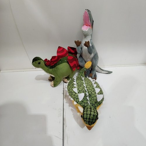3 ASSORTED PLUSH DINOSAUR STUFFED ANIMALS image 3