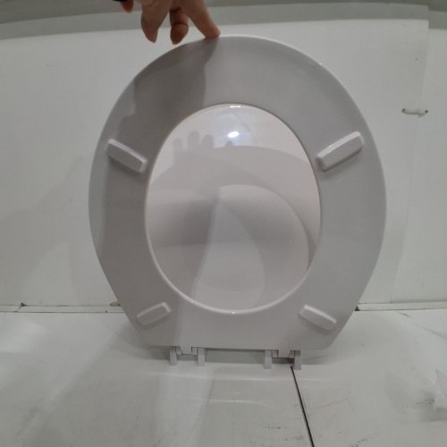 CENTOCO ROUND CENTOCORE MOLDED HEAVY DUTY TOILET SEAT - 17" - WHITE (MODEL: DS700-001) image 3