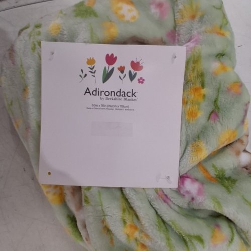 ADIRONDACK BY BERKSHIRE BLANKET SPRING DECORATIVE THROW BLANKET - 60" X 70" - GREEN MULTICOLOR image 3