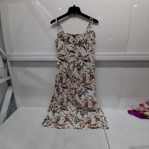 WOMEN'S MAXI DRESS - LARGE - BEIGE/MULTICOLOUR (STYLE: MLRD0432) image 2