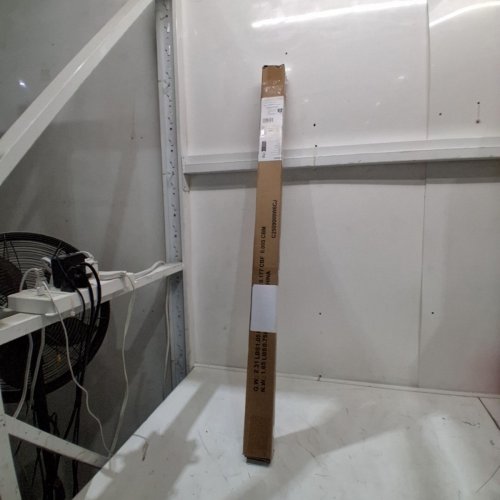 AMAZON BASICS ADJUSTABLE LENGTH CLOTHES HANGING ROD - 48" - 72" - CHROME (MODEL: 35PSELQP) image 4