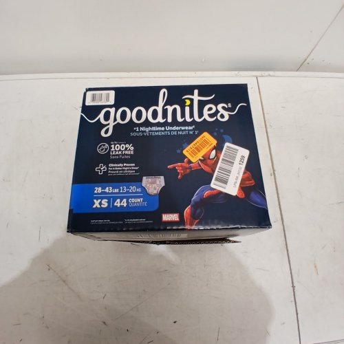 44PK GOODNITES NIGHTTIME BEDWETTING UNDERWEAR FOR BOYS MARVEL SPIDERMAN - XS (28-45LBS) image 4