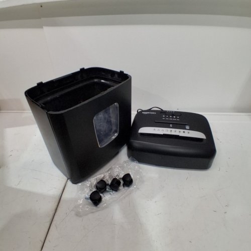 AMAZON BASICS 8-SHEET MICRO-CUT PAPER SHREDDER - BLACK (MODEL:C217-C US) image 3