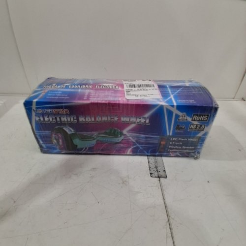HOVERSTAR FLASH WHEEL SELF BALANCING HOVERBOARD WITH 6.5" WHEELS & BLUETOOTH SPEAKER - CHROME TURQUOISE (MODEL: LBW12A) image 2