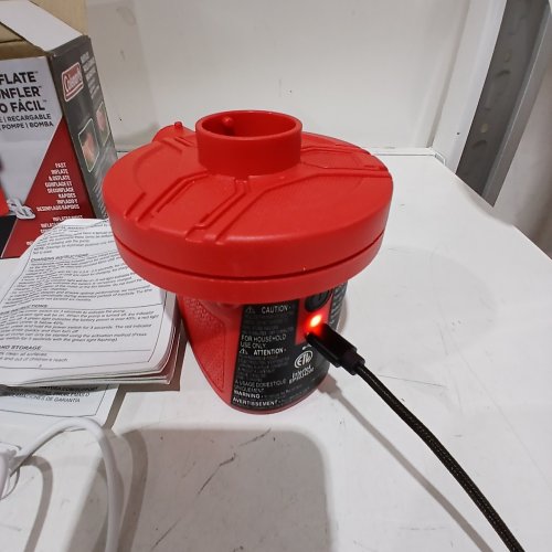 COLEMAN EASYFLATE 4D ELECTRIC AIR PUMP - RED image 2