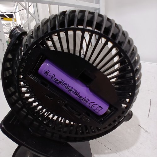 MAINSTAYS RECHARGEABLE PORTABLE CLIP FAN - 7.5'' - BLACK (MODEL- CF05) image 3