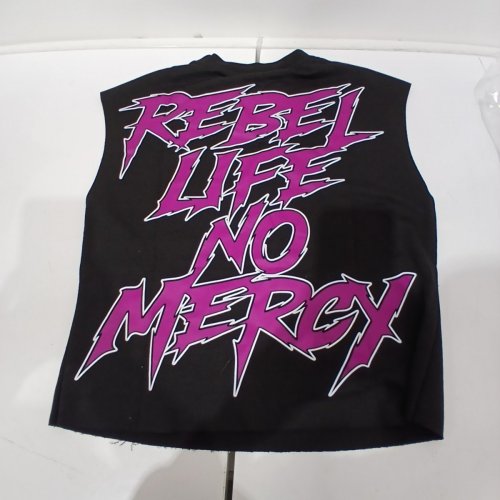 KID'S GRAPHIC SLEEVELESS T-SHIRT - SMALL - BLACK image 2