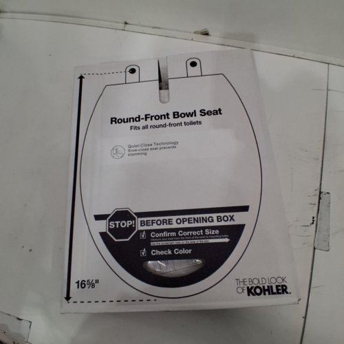 KOHLER BREVIA ROUND-FRONT BOWL TOILET SEAT - 16-5/8" - WHITE (MODEL: 20111-0) image 2